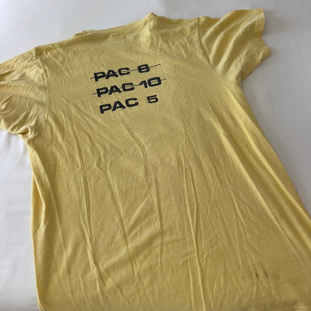 Vintage 1980 Probation Bowl‎ USC vs UCLA T-Shirt Yellow Single Stitch XL - Picture 6 of 6